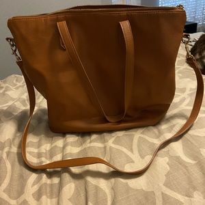 Large cognac Old Navy bag